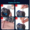 Trench Lighter Cool Steampunk Kerosene Lighter with Blue LED Light,