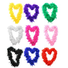 PACK OF 3 GREEN FEATHER BOAS PERFECT FOR FANCY DRESS 180CM LONG AND 80GR FEATHER BOAS PERFECT FOR STAGS, FANCY DRESS OR FANCY DRESS PARTIES IN PACKS OF 3