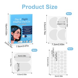 240 Stück Pickel Patches Groß Pimple Patches Unsichtbare Anti Pickel Patches Gesicht Tag Und Nacht Große Pickel Akne Patches für Gesicht und Körper