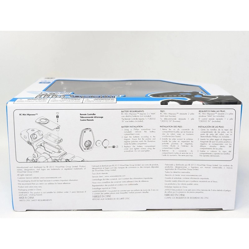 WowWee RCMini MiPosaur Romote Control Dinosaur Robot - NEW