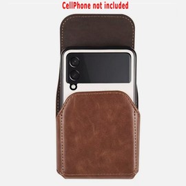 For Motorola Perfectly Fit Crazy-Horse Leather Waist Bag f Motorola razr 50 Ultra Cell Phone
