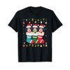 Havanese Dog in Christmas Men Women Kids Xmas Pajama T-Shirt
