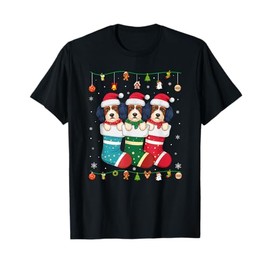 Havanese Dog in Christmas Men Women Kids Xmas Pajama T-Shirt