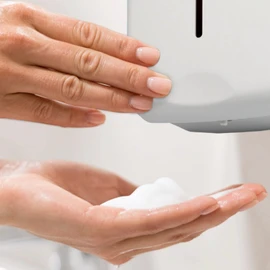 Jofel ac27050 – Smart Refillable Soap Dispenser, 1 Liter, ABS, White