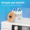 Dishwasher Pod Holder with Lid, Stylish Dishwasher Tablet Container Wide