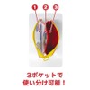 K Company Sanrio Characters (Vintage Retro) Clear Cassette Style Pouch,