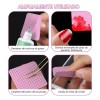 400 Pcs Cuadrado Toallitas Limpiadoras Rojo Rosa