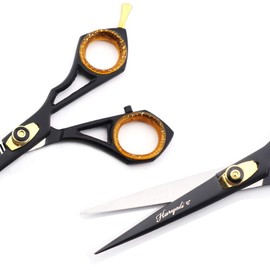 7" Professional Hairdressing Scissors Set with Adjustable Screw Red Black