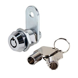 MEI-Cam Lock-KA Vending Machine Lock 5/8" with Tubular Keyway and Chrome Finish, Keyed Alike, 1452