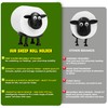 VELENTI Sheep Toilet Roll Holder - Funny Toilet Paper Holder