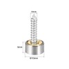 uxcell Mirror Screws Decorative Caps Cover Nails Brushed Stainless Steel