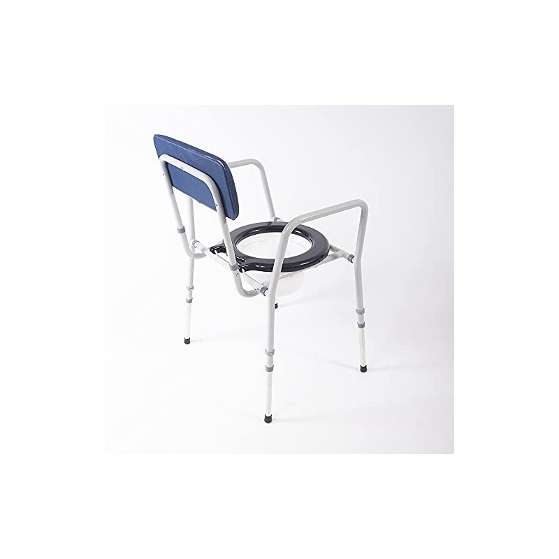 NRS Compact Dovedale Commode with Seat & Backrest, Medium, Modern