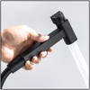 WRKMH Bidet Hand Shower Set Black 2 Functions Hand Shower