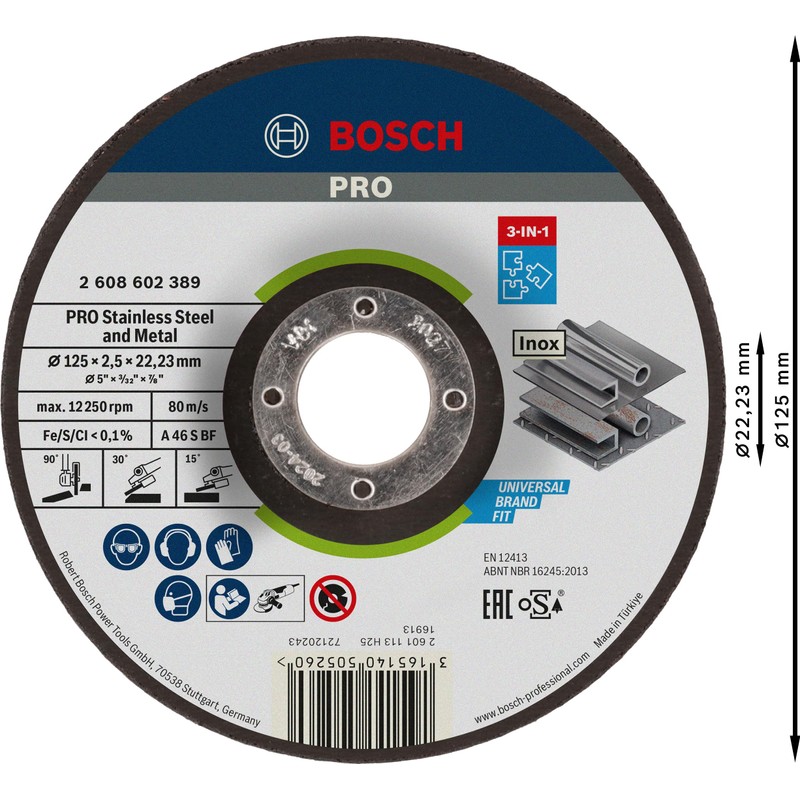 Bosch 2608602389 3-in-1 Cutting Disc