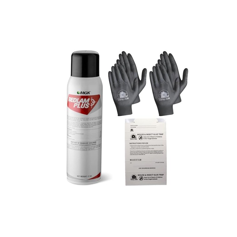 Bedlam Plus Aerosol Insecticide + 2 Pairs of Gloves and
