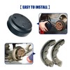 Golf Cart Rear Brake Drums Kit with Brake Shoes &