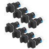 25Pcs Knob Selector Switch Self Locking 3 Speed with Light