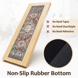 OJIA Stair Treads Non Slip for Wooden Steps Indoor 15PCS Carpet Stair Treads, Rubber Backing Stair Carpet Treads, Residue Free 8"x30" Staircase Step Treads Edging Stair Rugs for Kids & Pets, Rust Red