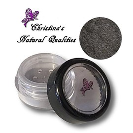 All Natural Mineral Powder Black Shimmer Eye Color (Eyeshadow) - Charcoal Ice