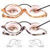 JM 2 Paar Make-up Lesebrille Vergrößern Flip Down Kosmetikleser für