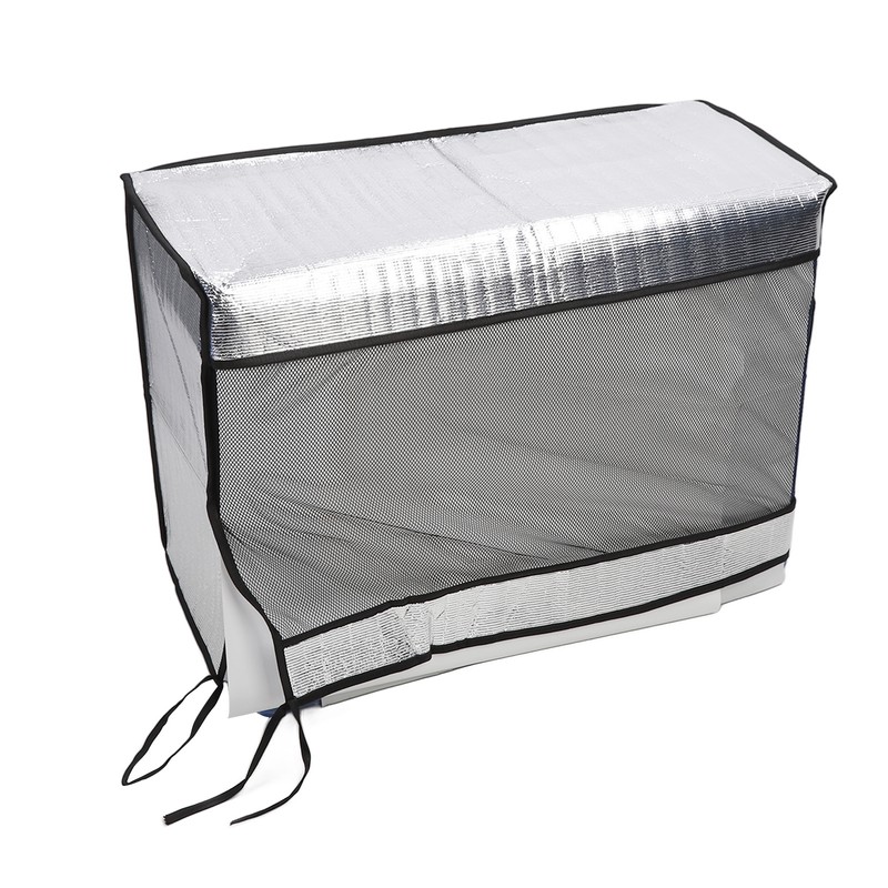 Silver AC Unit Cover Air Conditioner Unit Aluminum Foil Dustproof