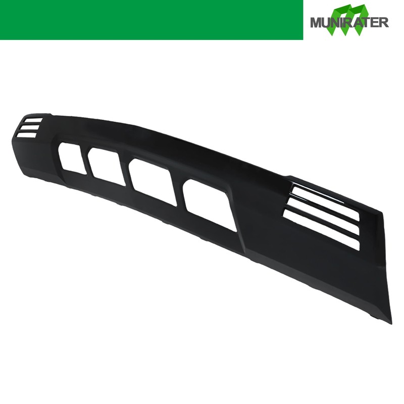 munirater Front Bumper Lower Valance Skid Plate Black Plastic Replacement