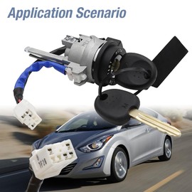 81910-3XA00 Ignition Lock Cylinder Switch with 2 Keys for 2011-2015 Hyundai Elantra Replace#819103XA00