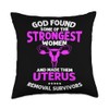 Womens Uterus Removal Recovery Products Hysterectomy Surgery Throw Pillow
