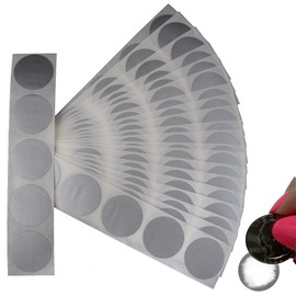 My Scratch Offs 100 Pack Silver Scratch Off Stickers Labels 1 Inch Round Circle DIY Replica Lottery Ticket Scratcher & Custom Labels for Small Business, Gender Reveal & Party Favors