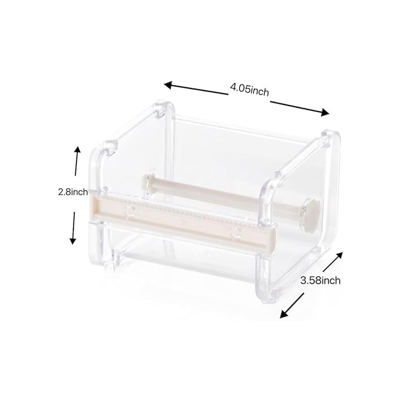 Transparent Visible Washi Packaging Tape Dispenser Cutter Roll Tape Holder