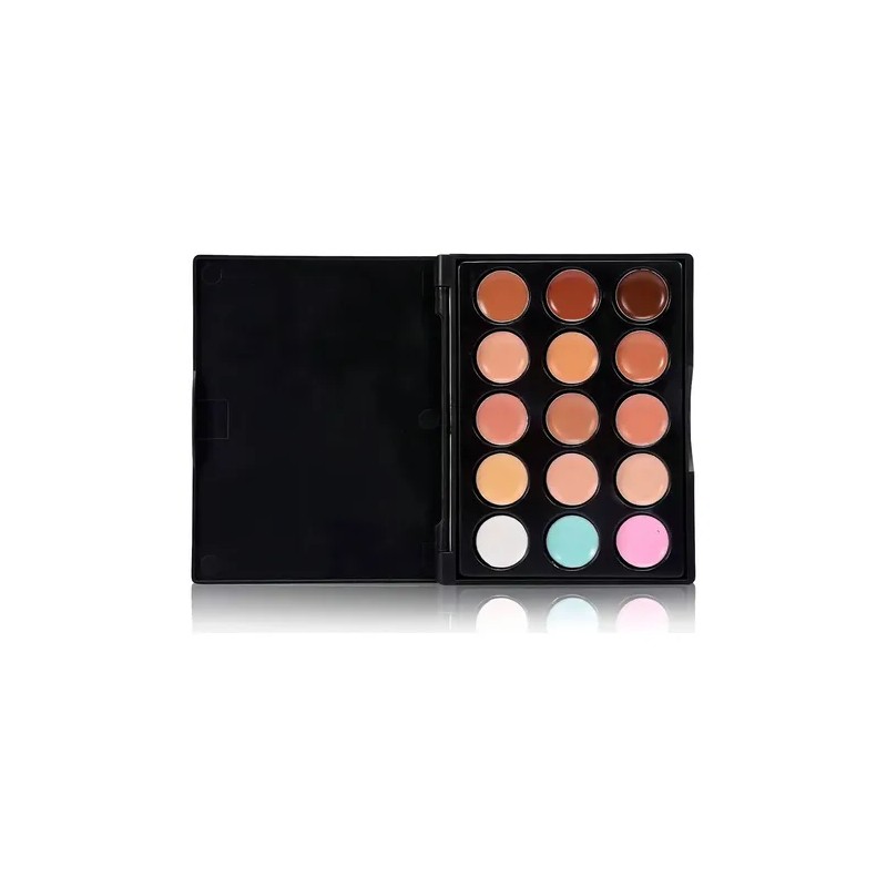 Paleta Correctores Universo en Linea 15 Tonos Crema Larga Duración