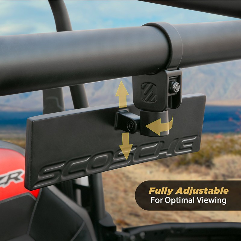 SCOSCHE PSM21009-20 BaseClamp 9” Panoramic View Mirror with 2.0” Tube