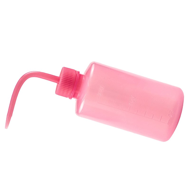 Eyelash Cleaning Bottle, Elbow Spout Empty Plastic Squeeze Wash Bottle