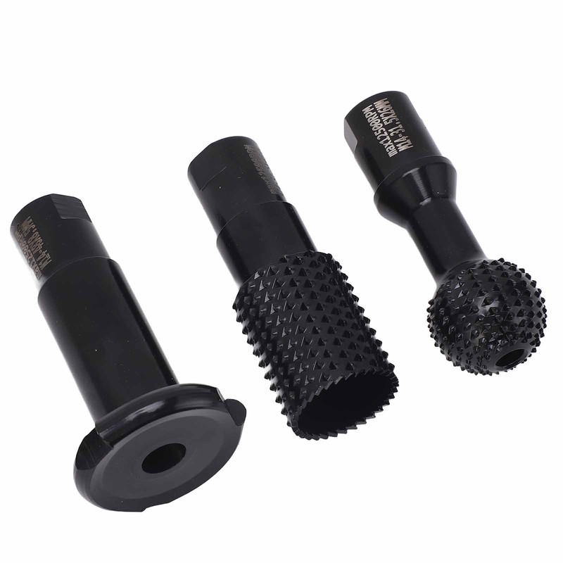 3Pcs Rotary Burr Set M14 Rotary File Wood Carving Burrs