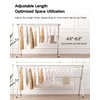 Vikaqi Clothes Drying Rack 63 Inches Folding Indoor Outdoor, Drying