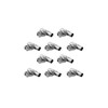 SIENOC 10xT Shape 3 Way BNC T Male to Double