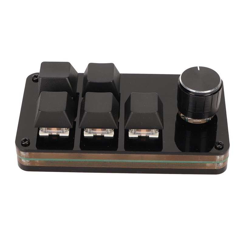 Programmable Keypad 5 Keys 1 Knob Blue Switch Mechanical Hot