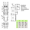 WAGO Mounting carrier; for 5-conductor terminal blocks; 221 Series -