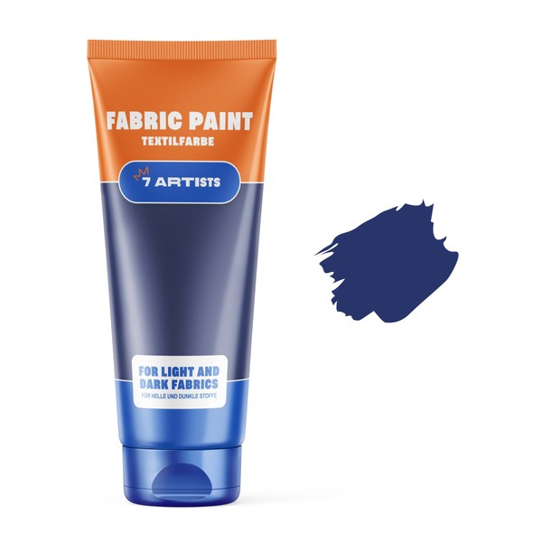 7 Artists Acrylic Blue Fabric Paint 60 ml - Fabric