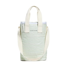 SunnyLife Women's Light Cooler Drinks Bag, Sage Stripe, One size