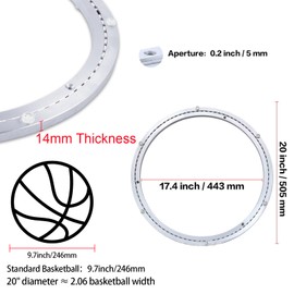 TamBee 20 Inch Heavy-Duty Mute Turntable Ring - Lazy Susan Kit for Heavy Loads