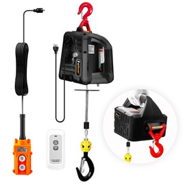 FITHOIST 660LBS Electric Hoist Winch 3-in-1 w/ 39ft Steel Cable | Portable with Manual, Wired & Wireless Remote Control | 16ft/min Vertical & Horizontal Lift | Overload Protection for Towing Lifting