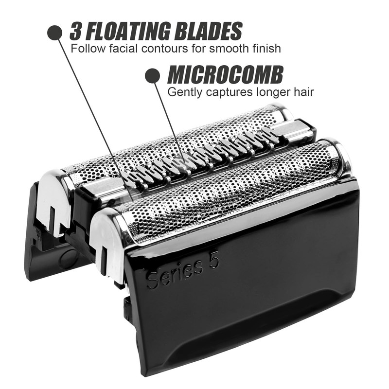 Replacement Shaving Head Compatible with Braun Series 5, 52B Razor