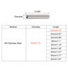 sourcing map Pack of 20 Tension Pins 304 Stainless Steel