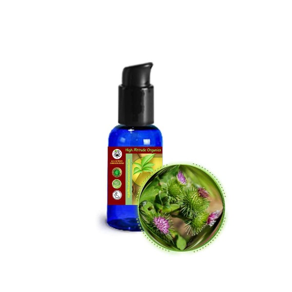 1oz (30ml) Burdock (Arctium Lappa) Root Oil Extract for Skin, Scalp, Hair - Natural Organic Ingredients - Antioxidant, Antiaging