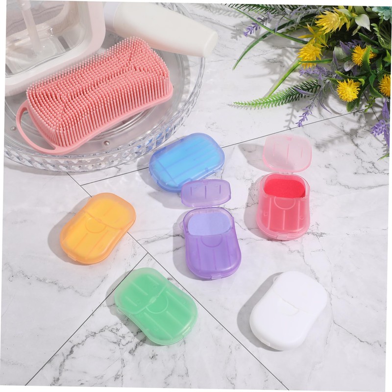 NOLITOY 120sheets Portable Soap Paper Travel-Friendly Foaming Soap for Camping