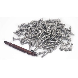 #10 × 3/4" Flat Head Phillips Drive Self Drilling Screws 410 Stainless Steel Self-Tapping Screws 100pcs