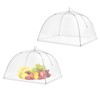 SEABABOO 2 Pack Food Covers, 12 Inch Foldable Encrypted Mesh
