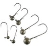 Tungsten Jig Heads, LMAB Lead Free Jig Hook Set, for