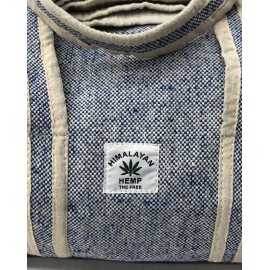 Handmade Artisan Himalayan Blue Beige duffel bag Travel Bag “Pattern and color may varies